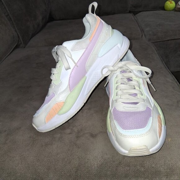 Puma Women's Pastel Sherbert Multi-Color Sneakers Sz 8.5 - Picture 1 of 9
